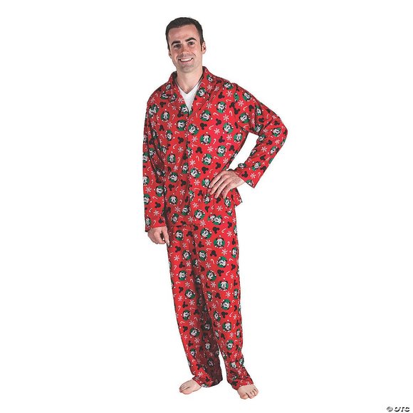 Disney, 2-piece set Men’s XL Family Christmas Festive Mickey Mouse Dad Pajamas - Picture 1 of 6